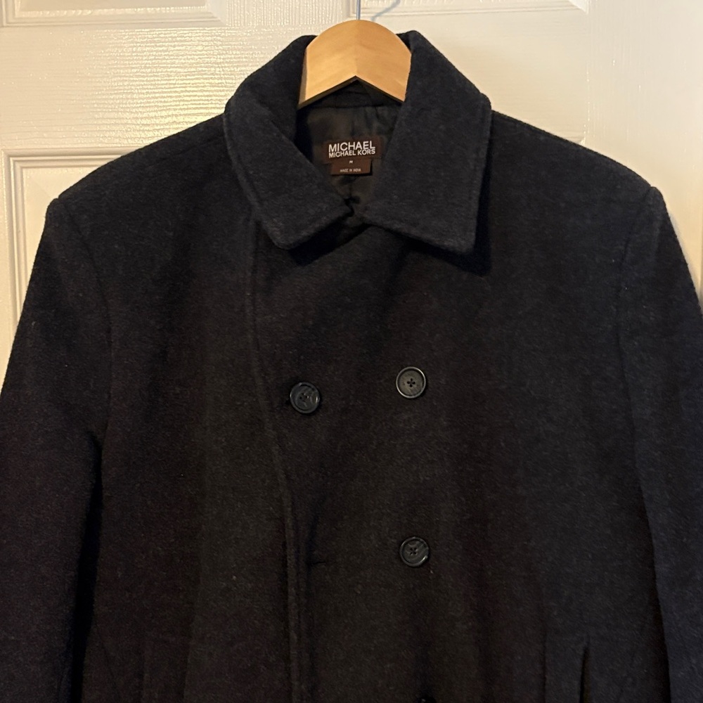 Michael Kors Men's Black Peacoat